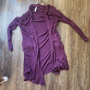 Zenana duster length cardigan with pockets